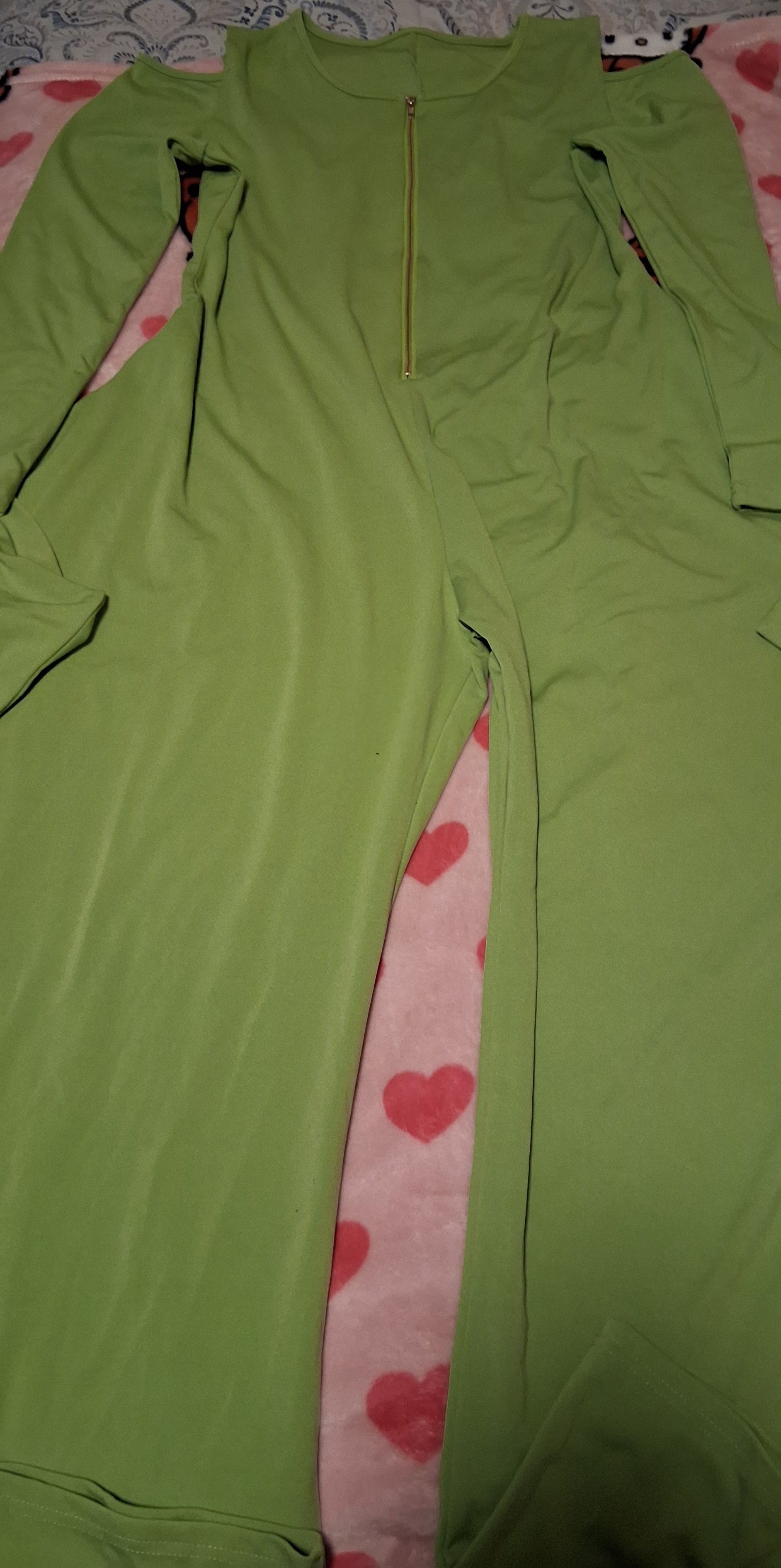 Custom Green Full Body Fashion Suit