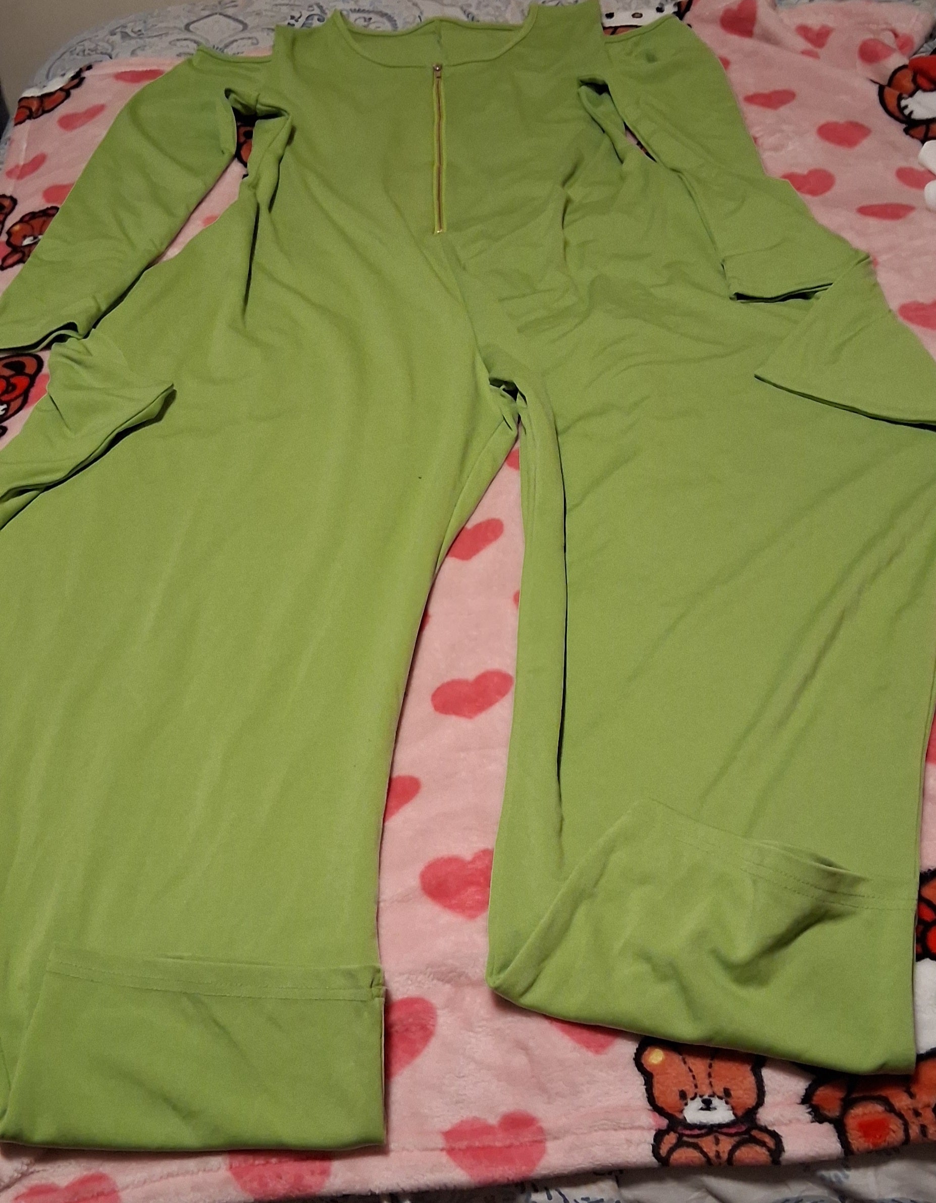 Custom Green Full Body Fashion Suit