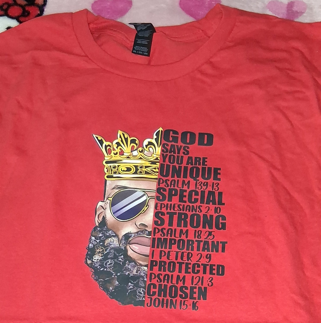Melanin King Christian Tee